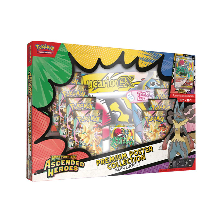 Mega Evolution: Ascended Heroes - Premium Poster Collection Lucario - ESP