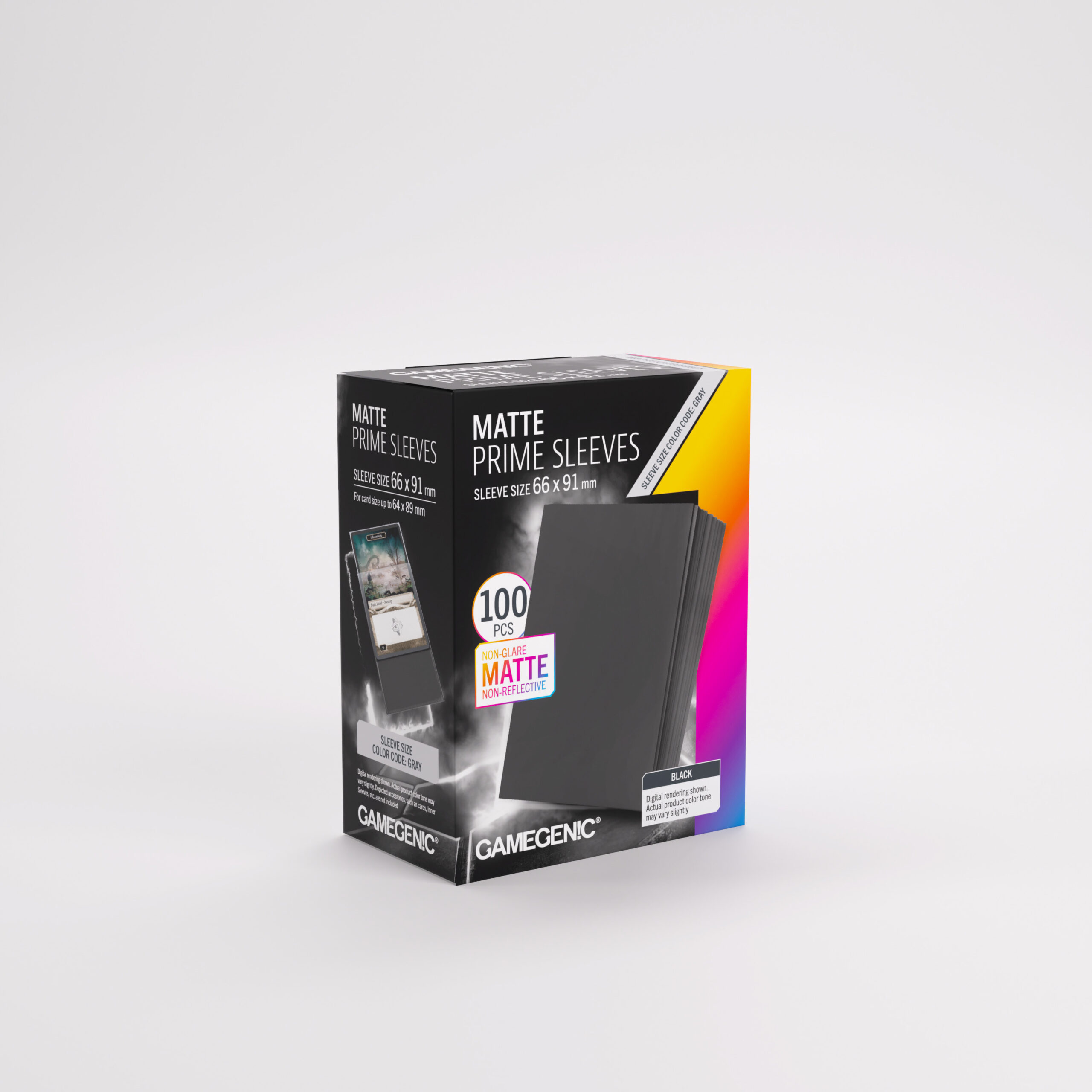 GG Matte Prime Sleeves Black 66x91